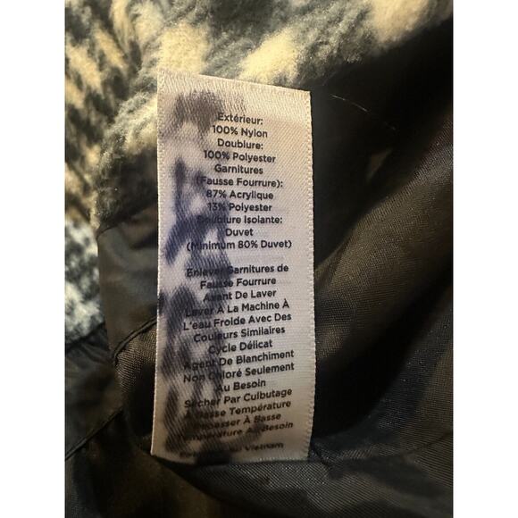 Talbots Faux Fur Hooded Down Puffer Coat Black Full Zip Plus Size 3XP 3X Petite - Picture 13 of 14